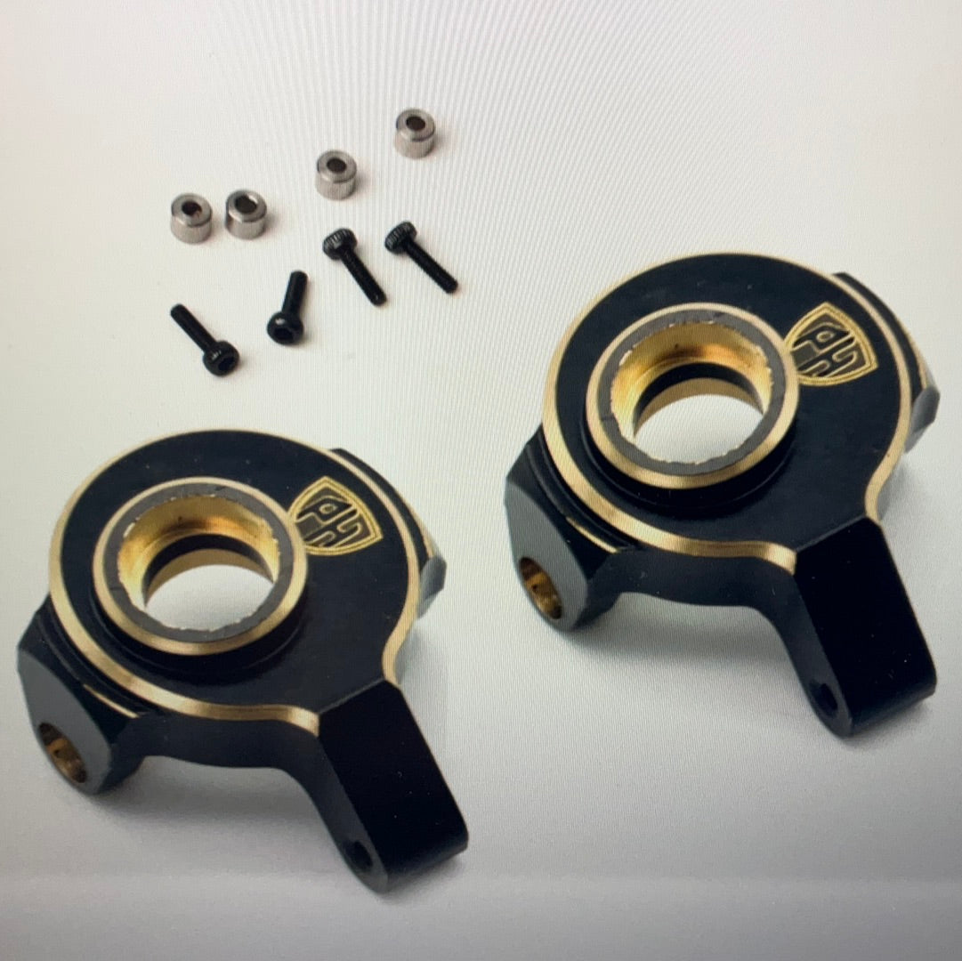 Powerhobby Axial SCX24 Brass Front Steering Knuckles Upgrade Parts