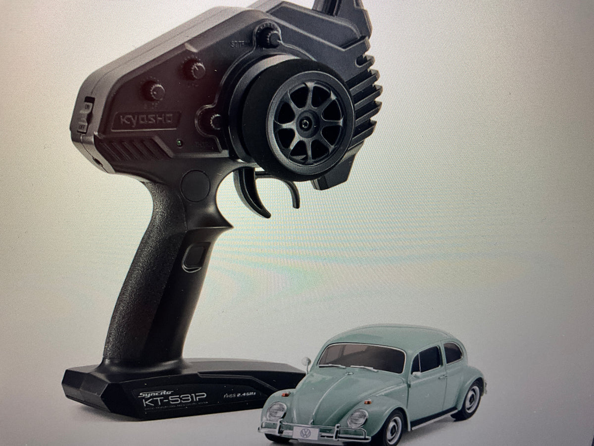 Kyosho MR-04 RWD Mini-Z Readyset w/Volkswagen 1300 Beetle 1966 Body (Bahama Blue) w/KT-531P 2.4GHz Radio