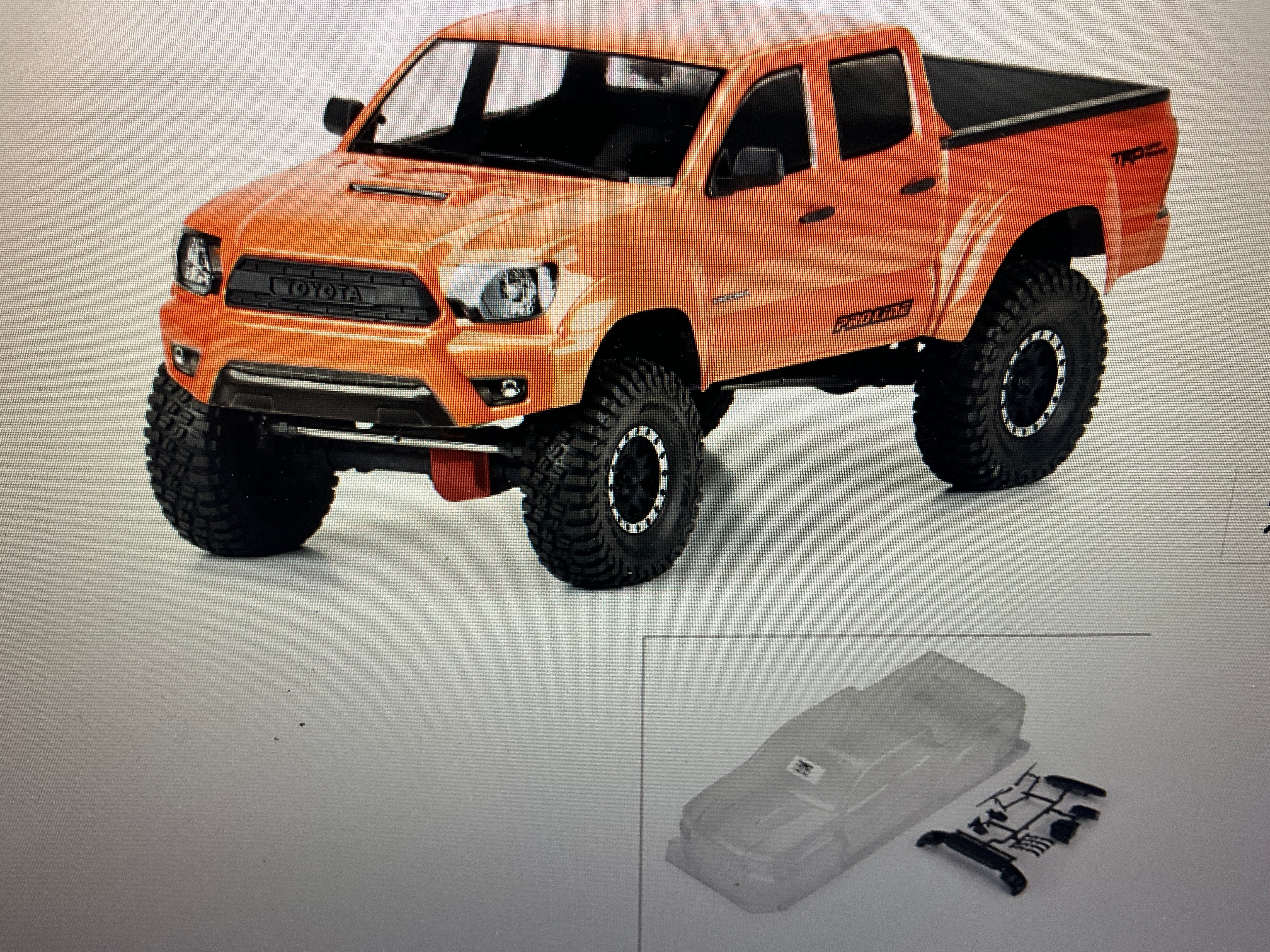 PROLINE 1/10 2015 Toyota Tacoma TRD Pro Clear Body 12.3" (313mm) Wheelbase: Crawlers