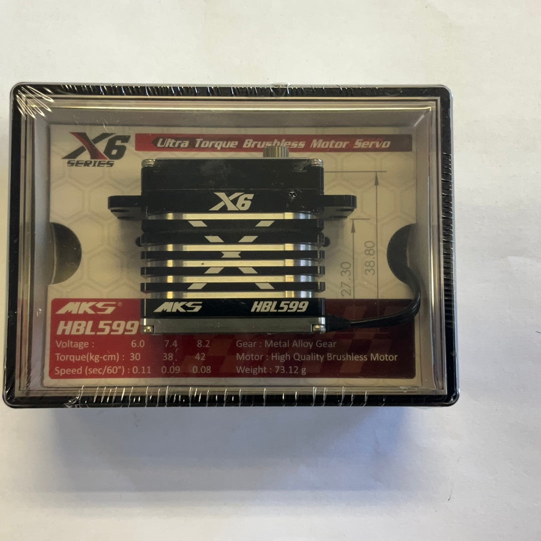 MKS Servos X6 HBL599 Brushless Titanium Gear High Torque Digital Servo (High Voltage)