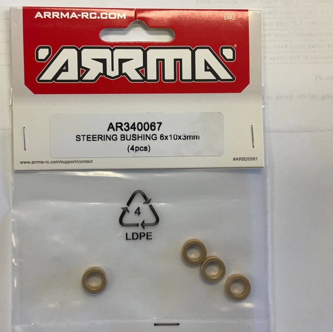 ARRMA Steering Bushing 6x10x3mm (4)