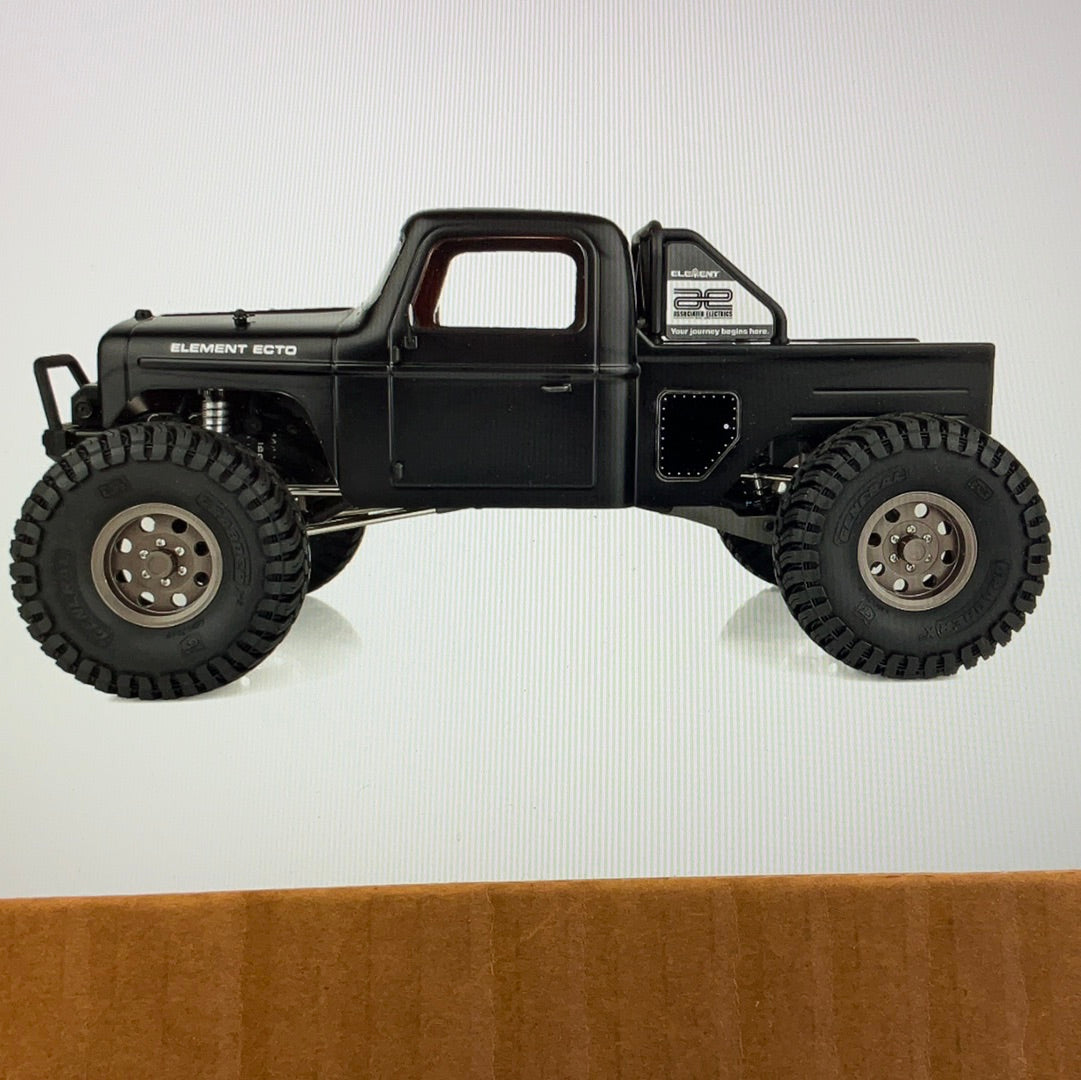 Element RC Enduro Ecto Black Trail Truck 4x4 RTR Rock Crawler w/2.4GHz Radio