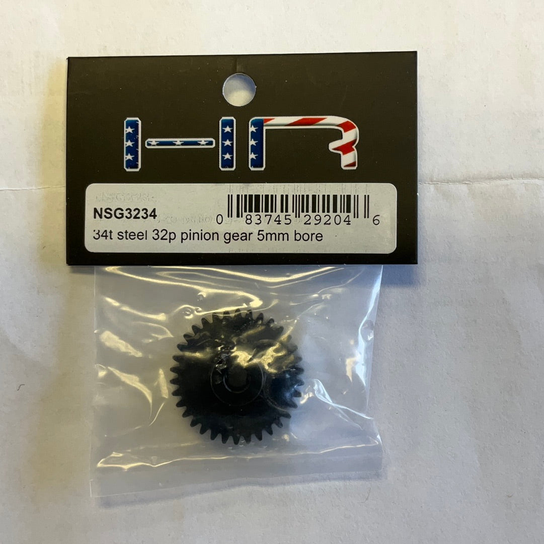 Hot Racing Traxxas Unlimited Desert Racer 32P Steel Pinion Gear w/5mm Bore (34T)
