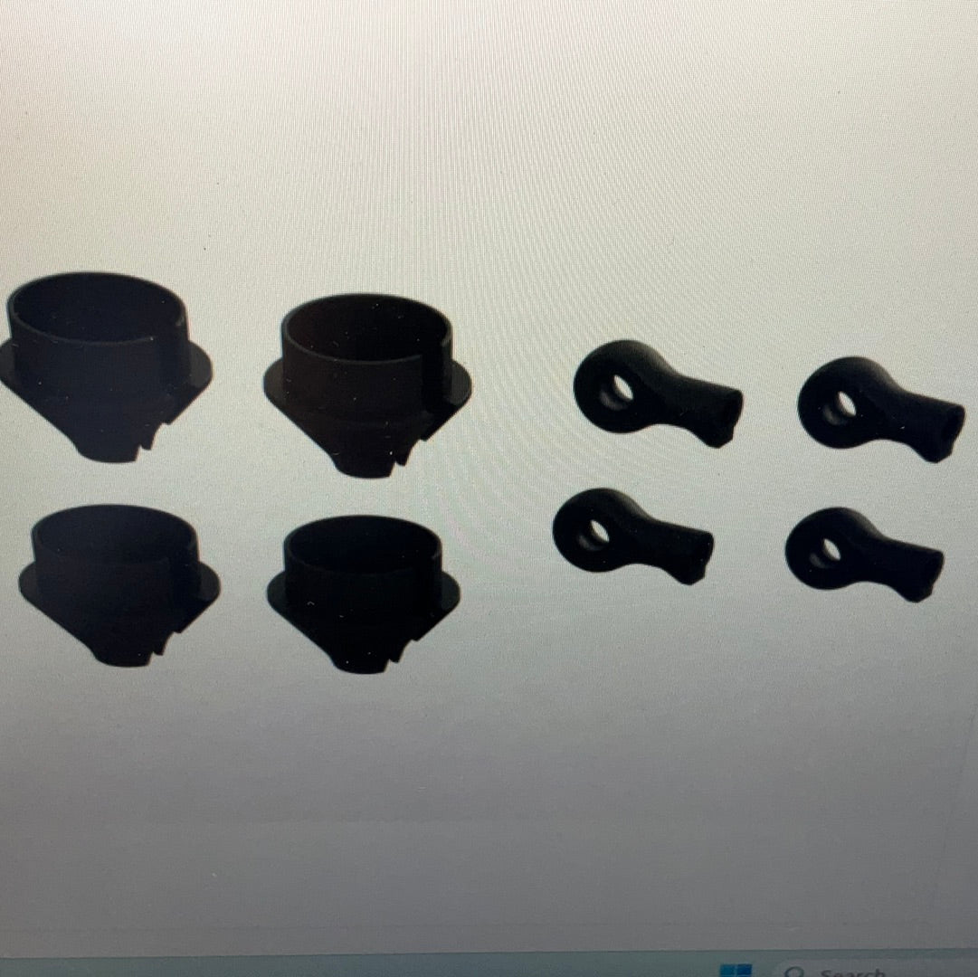 ARRMA HD Shock Rod End and Spring Cup Set (2 Pair)