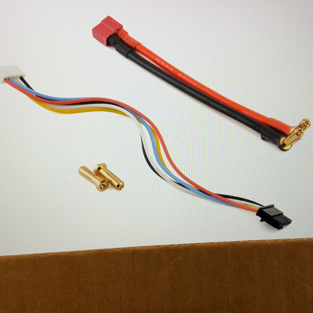 Gens Ace 4s LiHV LiPo Battery 130C w/5mm Bullets & T-Style Adapter (15.2V/7500mAh)