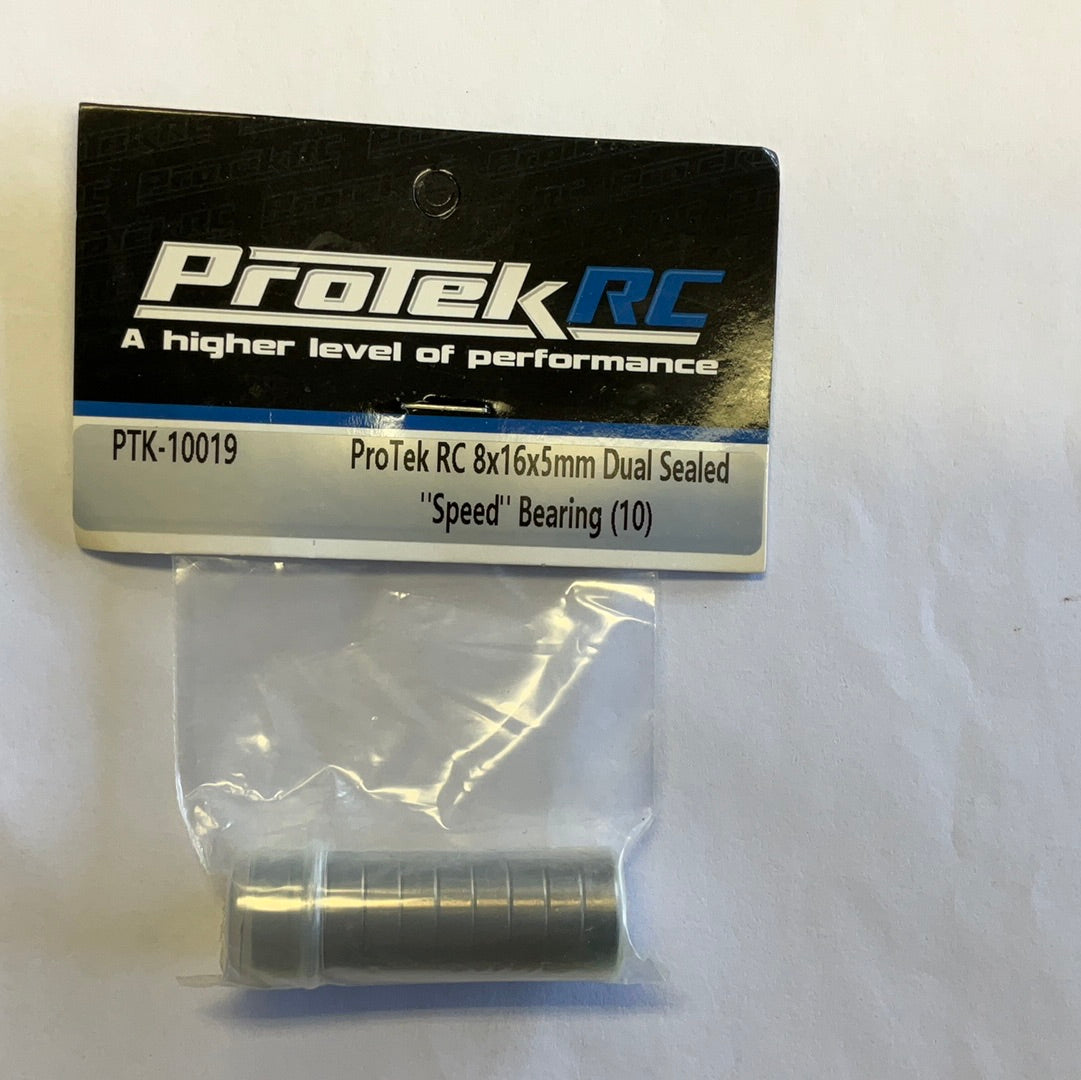 ProTek RC 8x16x5mm Dual Sealed "Speed" Bearing (10)