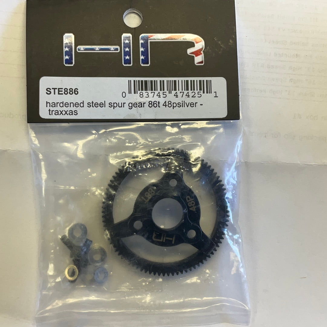 Hot Racing Traxxas 48P Hardened Steel Spur Gear (86T)
