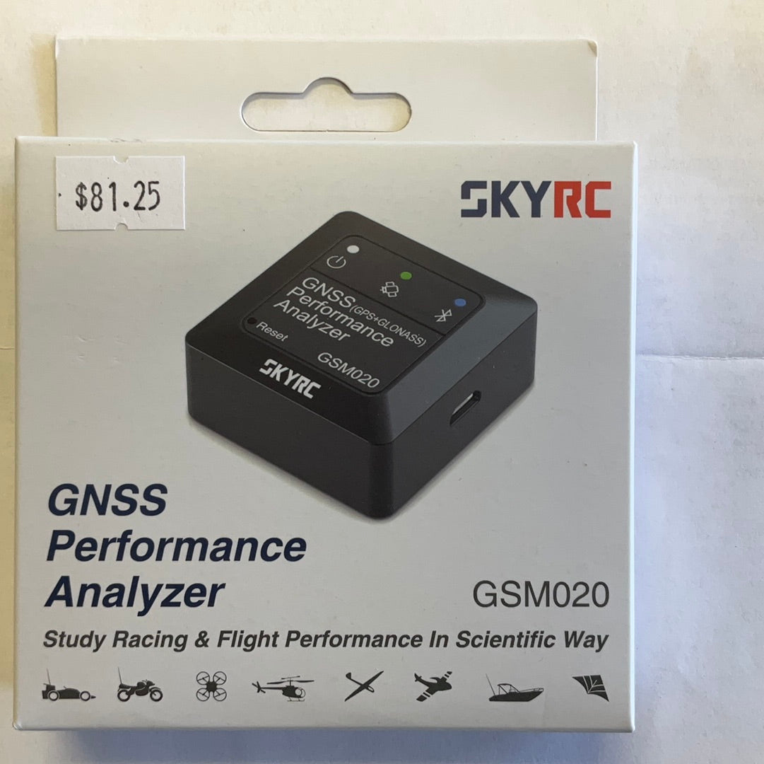 SkyRC GNSS Performance Analyzer Bluetooth GPS Speed Meter & Data Logger