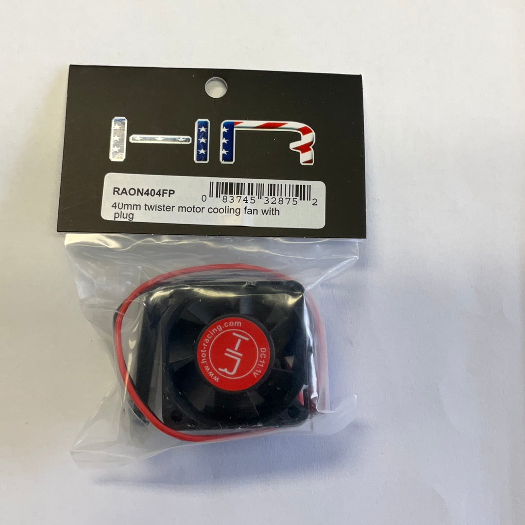 Hot Racing Arrma 8S/6S BLX 40mm Twister Motor Cooling Fan w/Mini Deans Plug