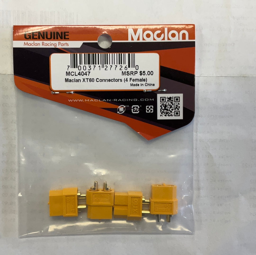 Maclan XT60 Connectors (4 Female)