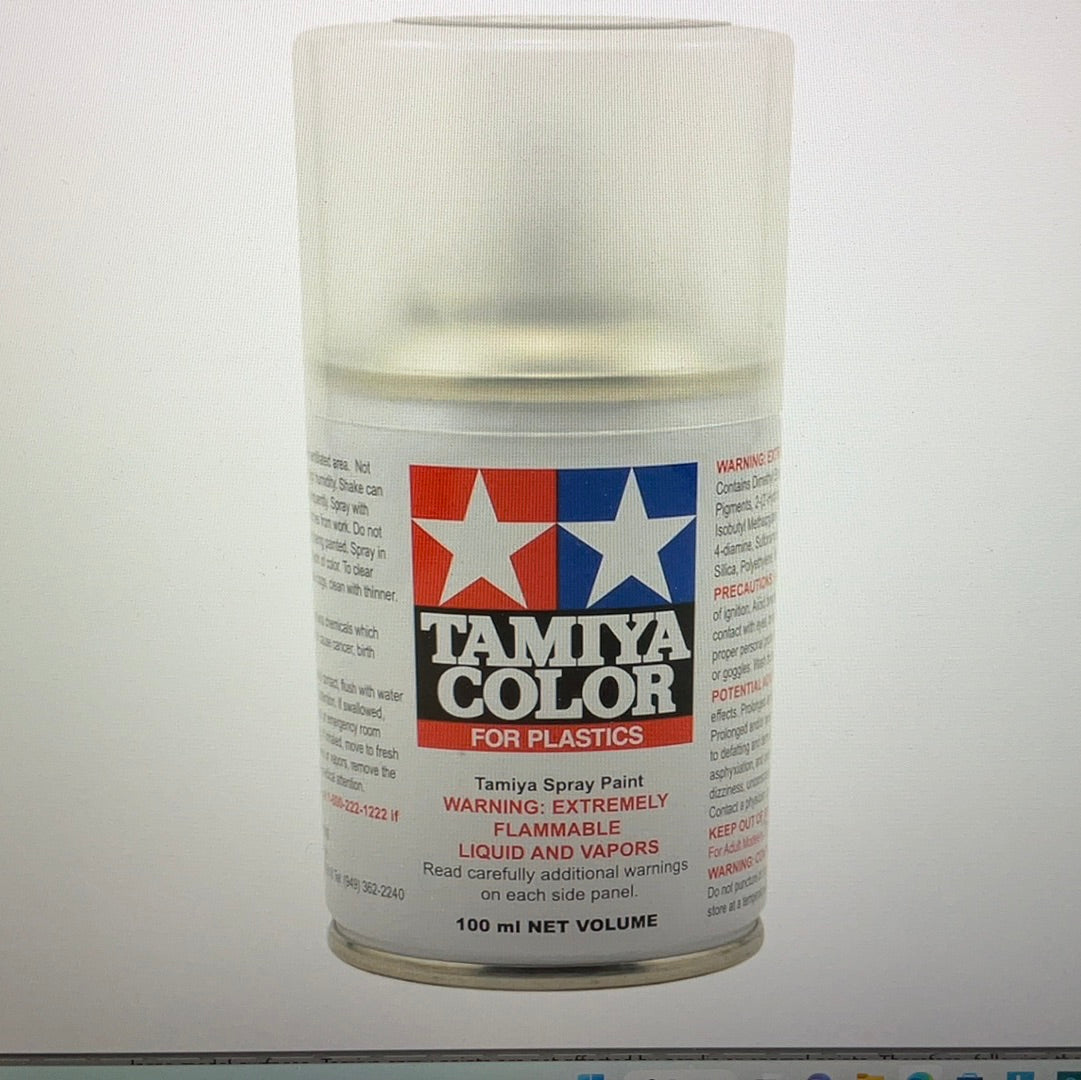 Tamiya TS-80 Flat Clear Lacquer Spray Paint (100ml)
