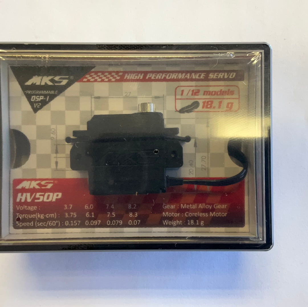 MKS HV50P .07s 115oz-in High Voltage Servo