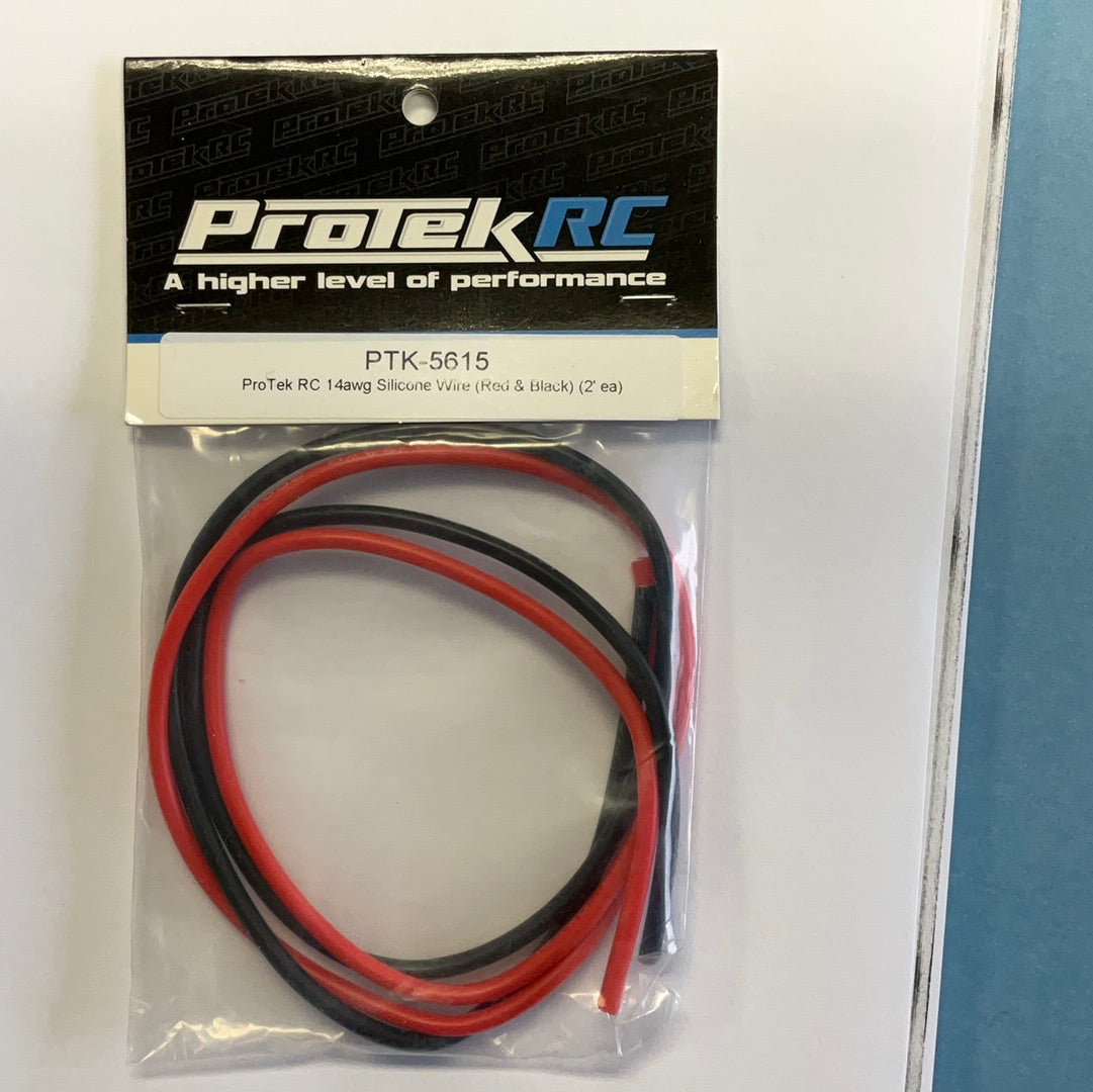 ProTek RC Silicone Hookup Wire (Red & Black) (2&