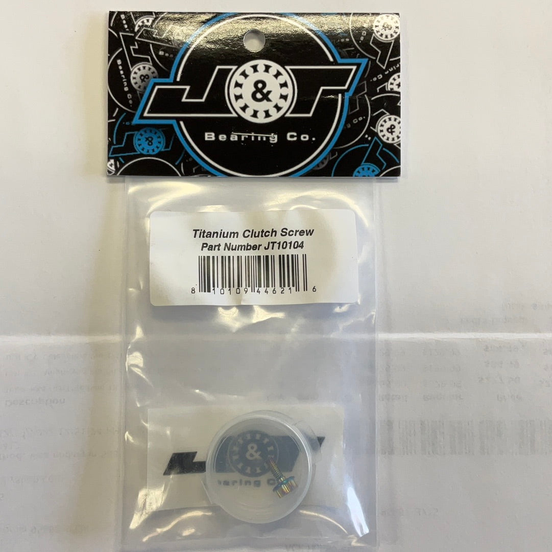 J&T Bearing Co. Titanium Clutch Screw (Oil Slick)
