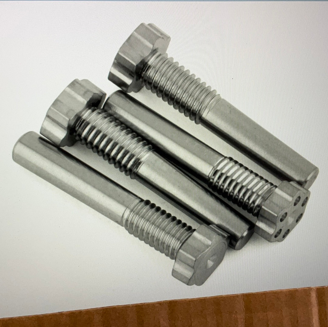 J&T Bearing Co. Premium HB Titanium Lower Shock Screw Set (4)