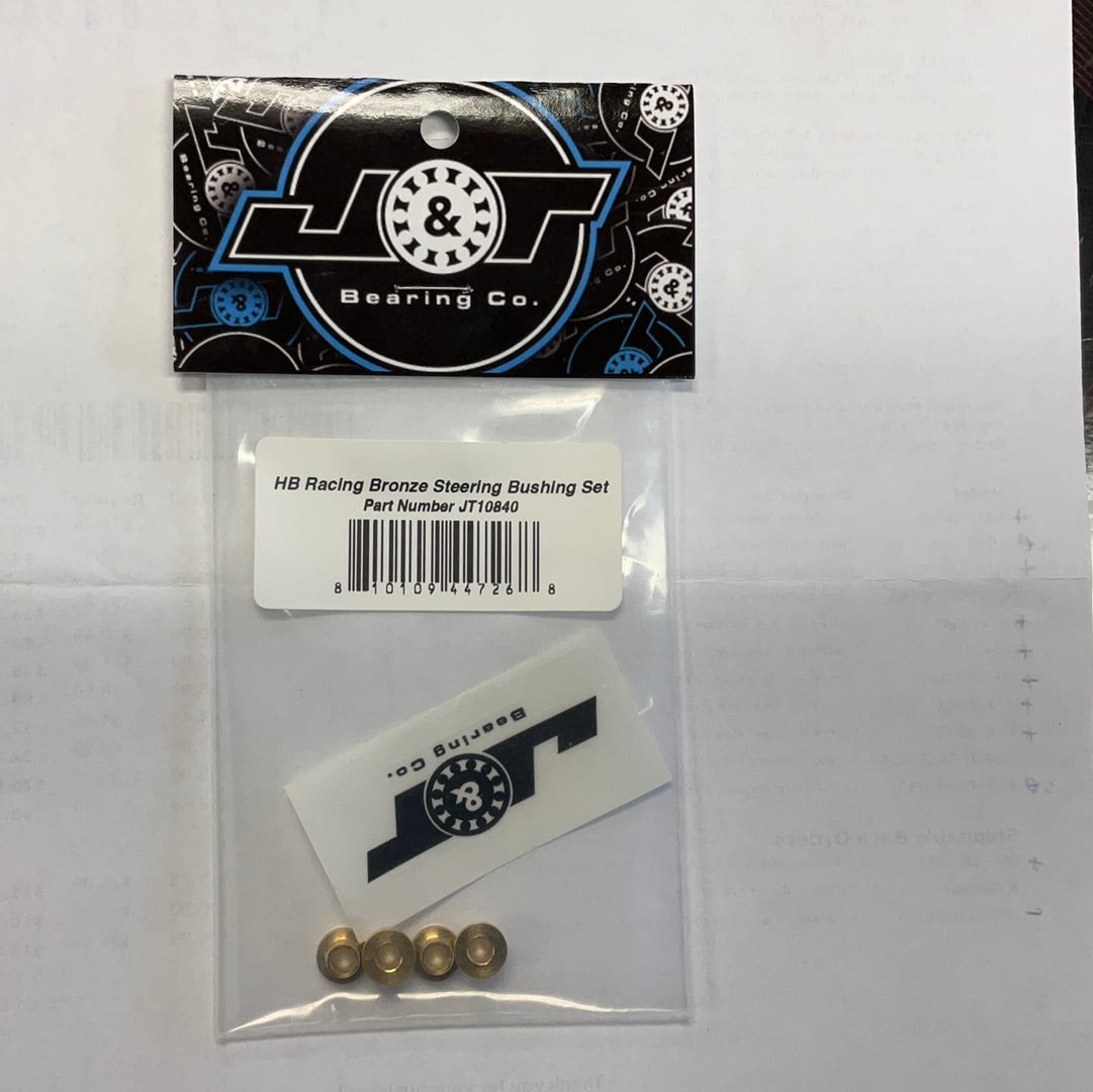 J&T Bearing Co. HB Racing Bronze Steering Bushing Set (4)