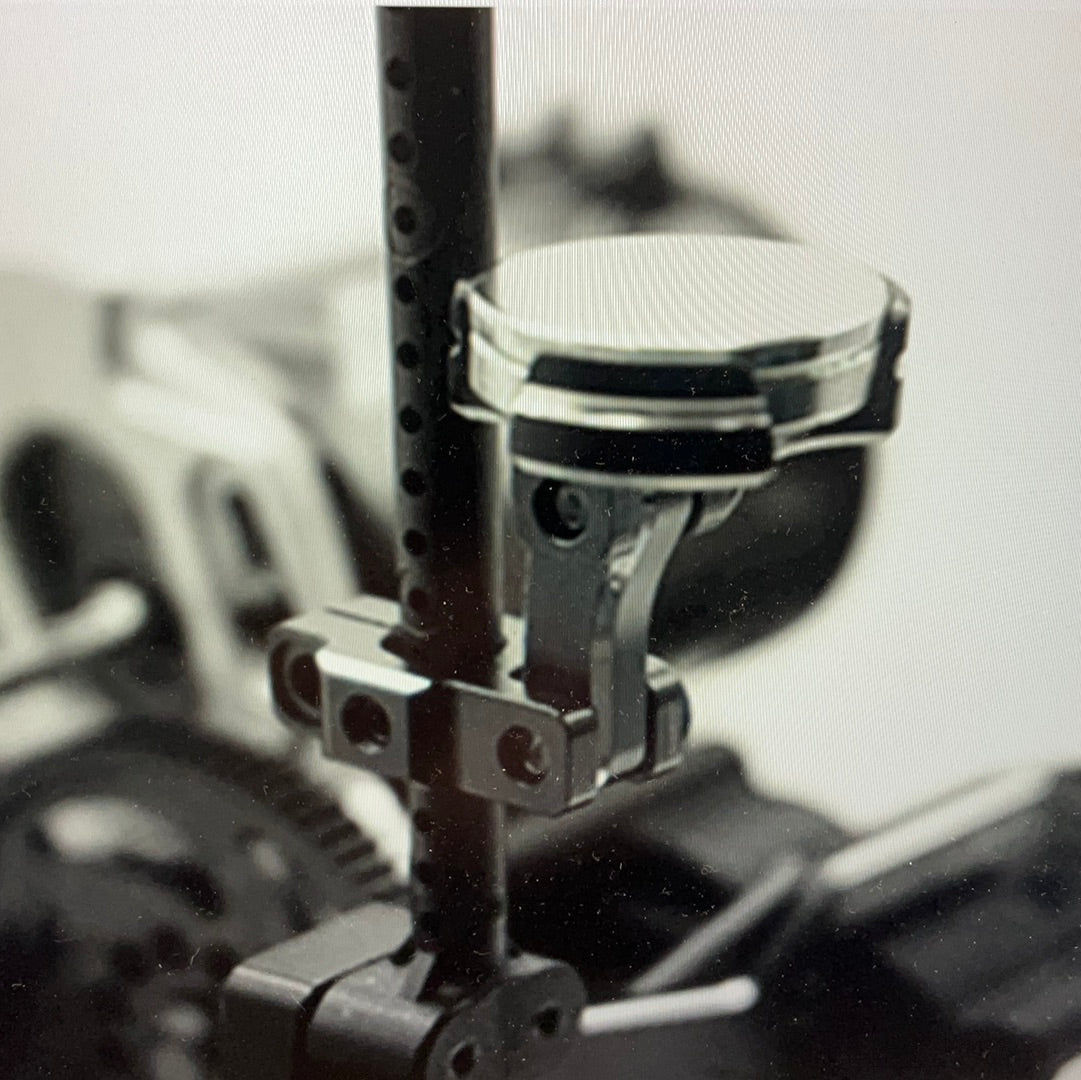 Yeah Racing Aluminum CNC Magnetic Invisible Body Mount (Black)