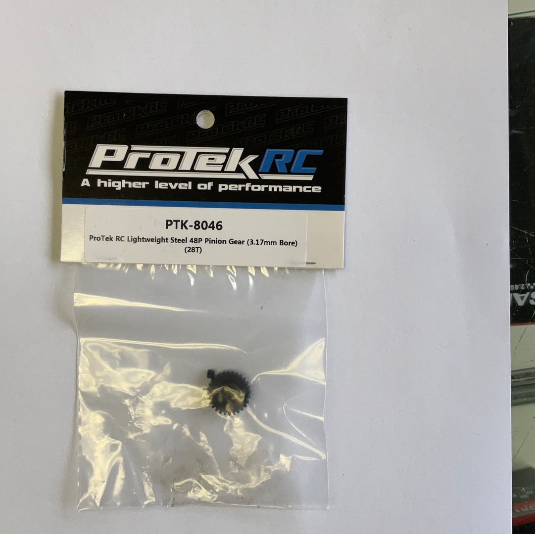ProTek RC Lightweight Steel 48P Pinion Gear (3.17mm Bore) (28T)