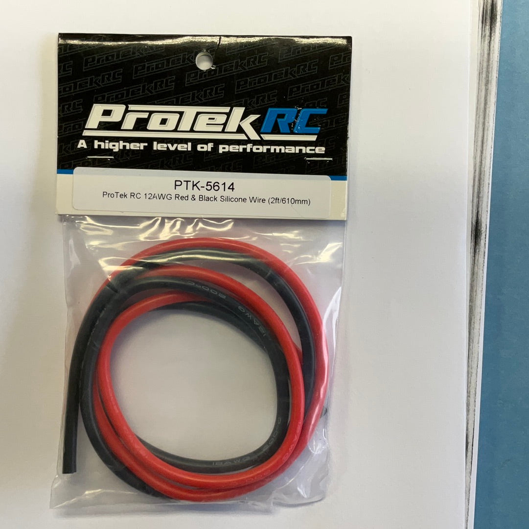 ProTek RC Silicone Hookup Wire (Red & Black) (2&