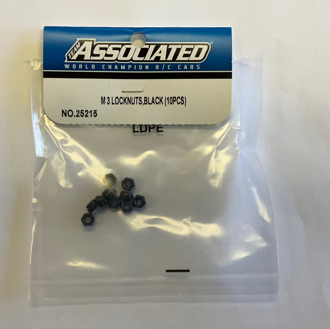 Team Associated 3mm Locknut (10)
