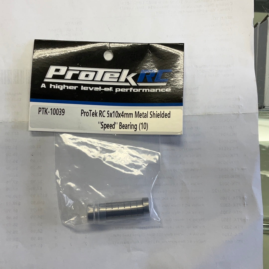 ProTek RC 5x10x4mm Metal Shielded "Speed" Bearing (10)