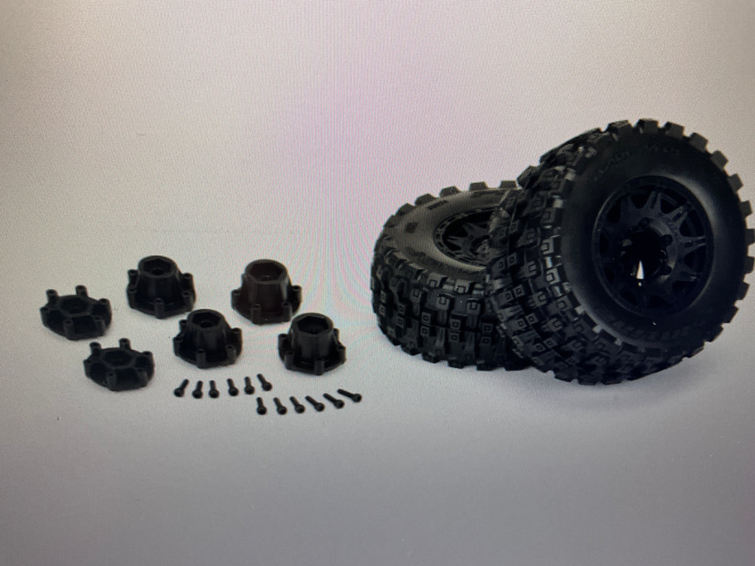 PROLINE 1/10 Badlands MX28 BELTED F/R 2.8" MT Tires MTD 12mm/14mm Raid (2)