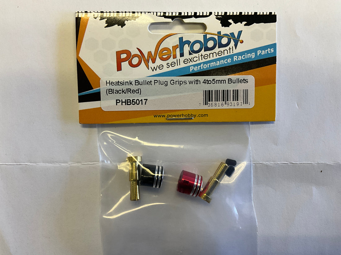 Powerhobby Heatsink Bullet Plug Grips w/4-5mm Bullets