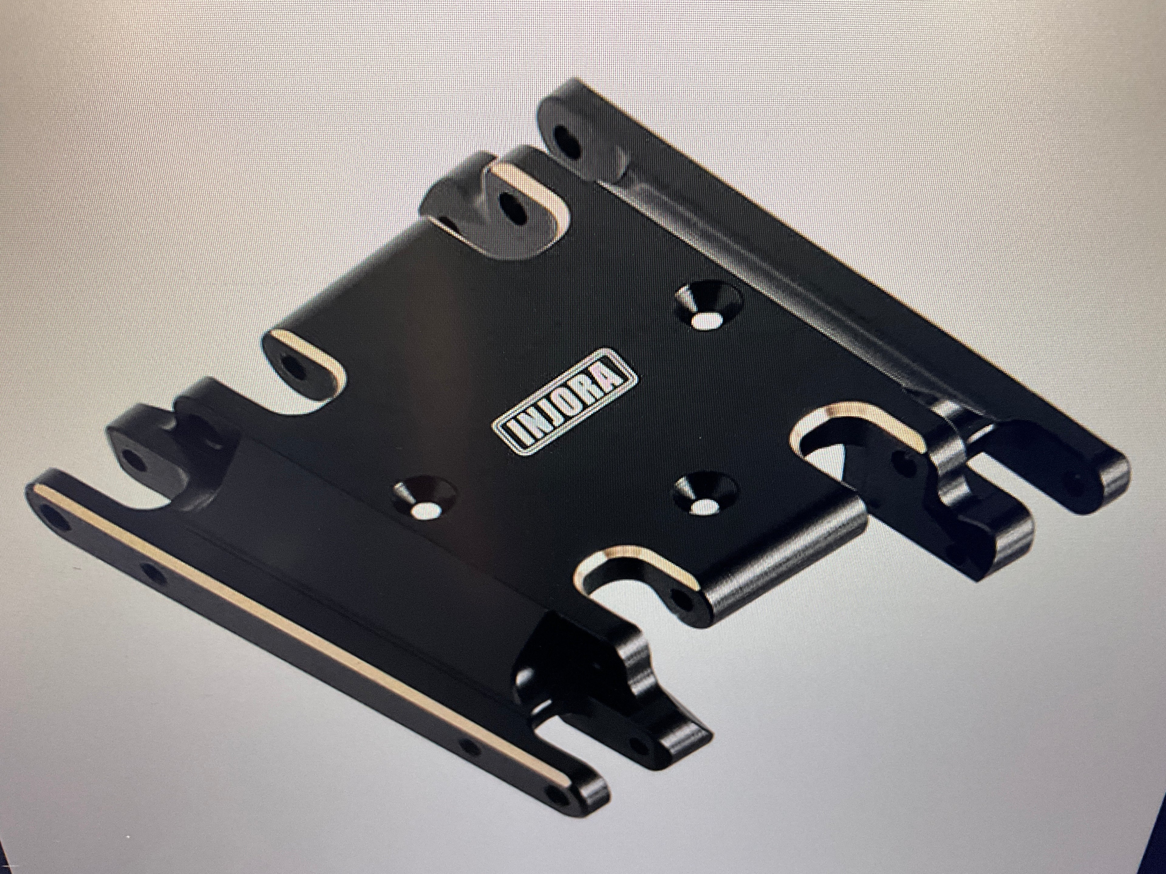 INJORA Black Brass  Skid Plate