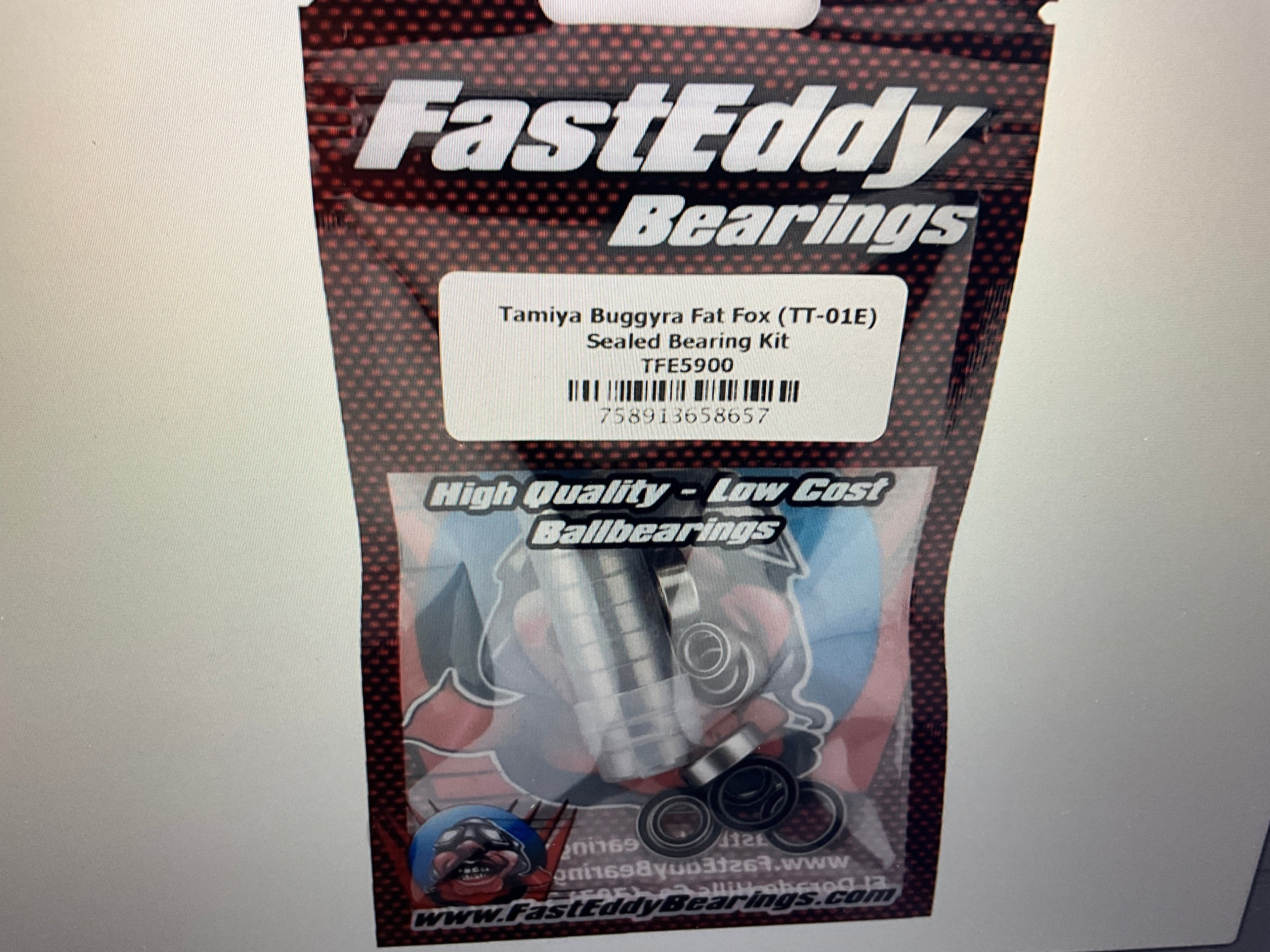 FastEddy Tamiya Buggyra Fat Fox Sealed Bearing Kit (TT-01E)
