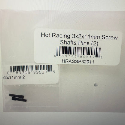 Hot Racing 3x2x11mm Screw Shafts Pins (2)