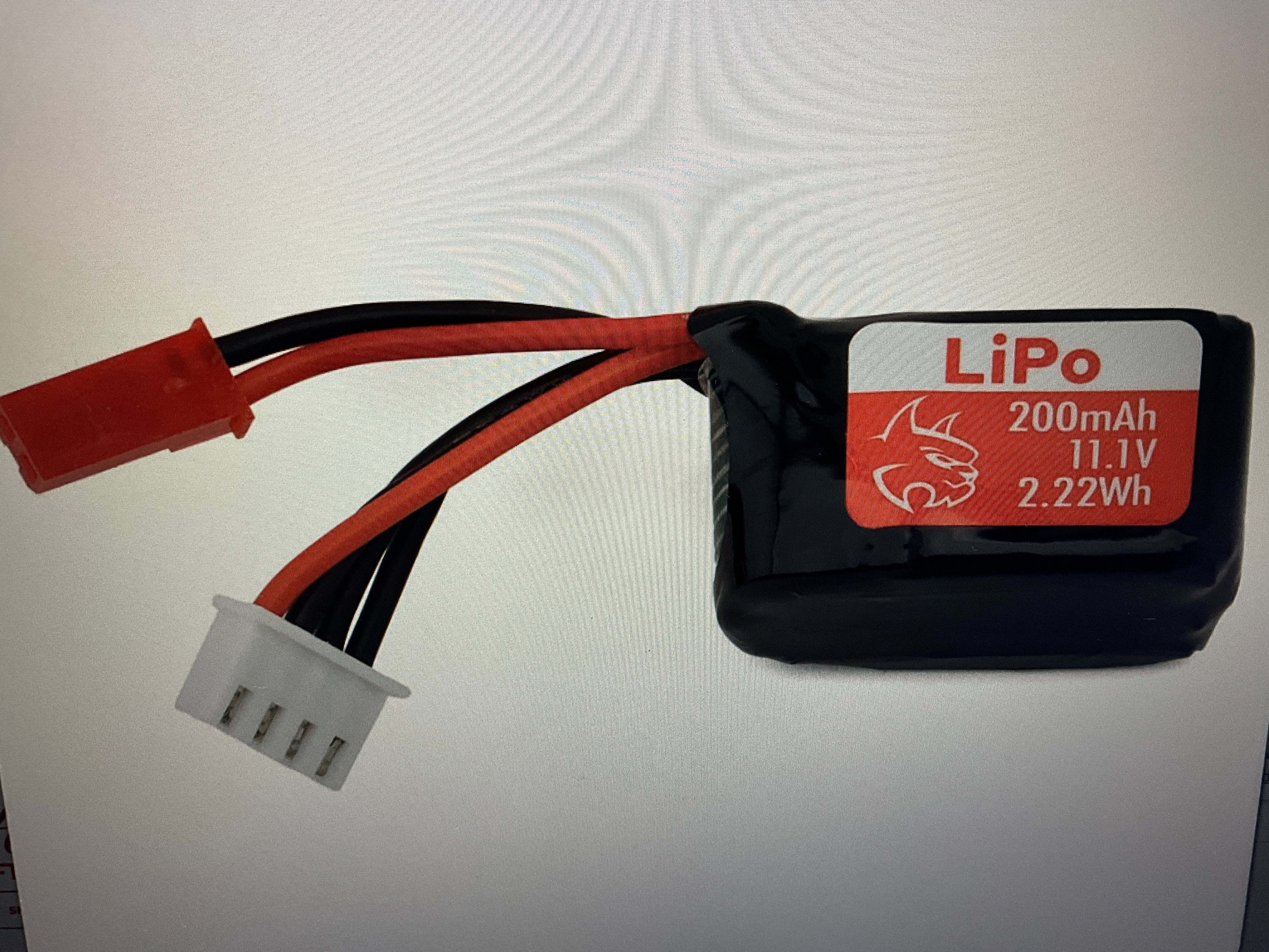 Redcat 3S LiPo Battery (11.1V/200mAh) w/JST Connector