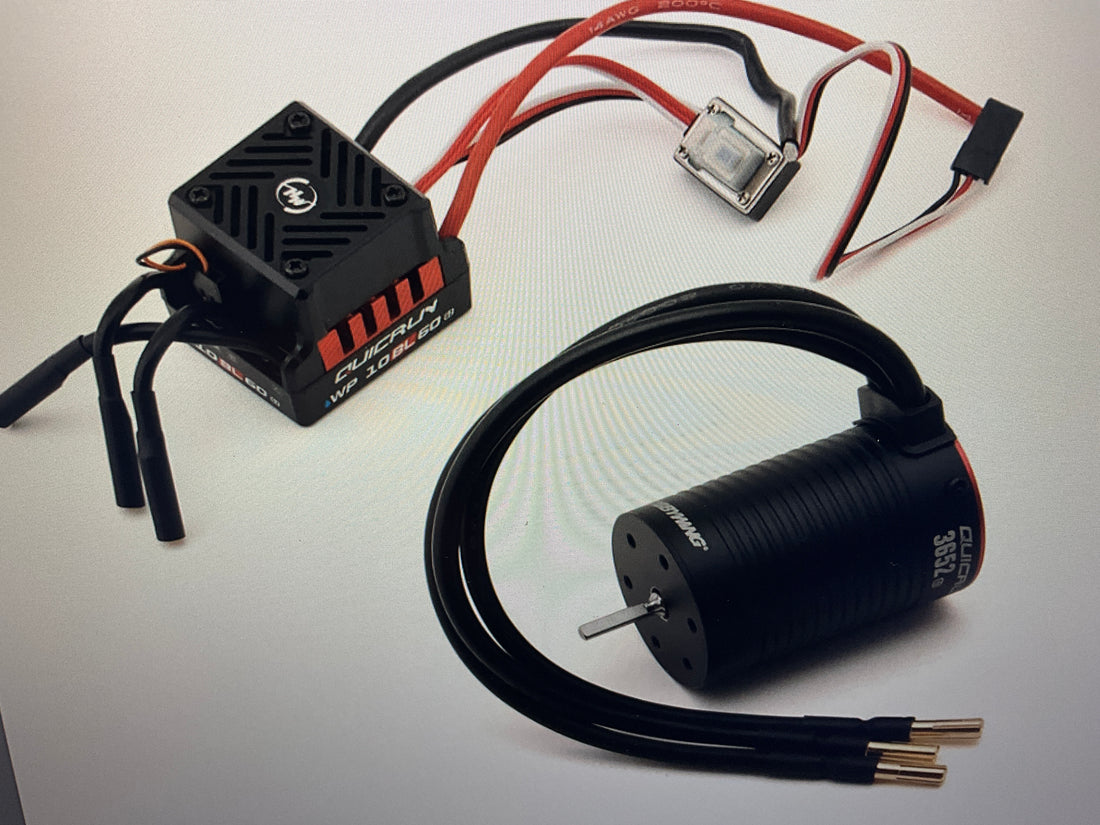 Hobbywing QuicRun 10BL60 G2 Waterproof Sensored Brushless ESC &amp; 3652SL G2 Motor 1/10 Combo (4000kV)