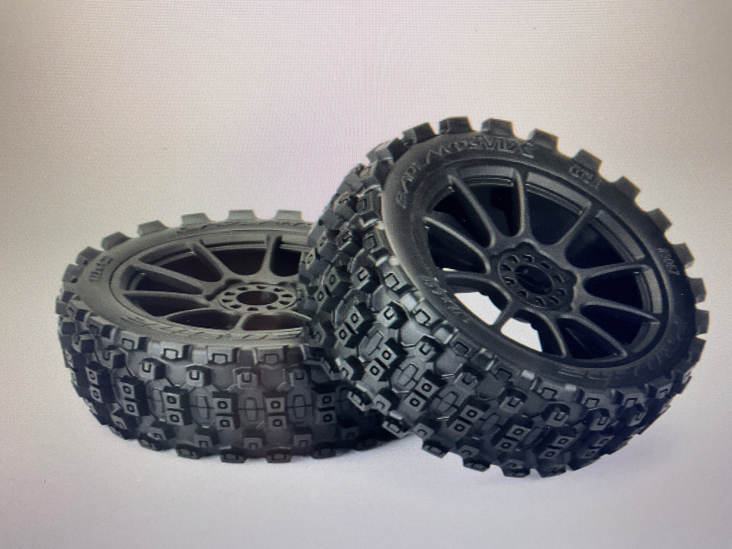 PROLINE 1/8 Badlands MX M2 F/R Buggy Tires Mounted 17mm Black Mach 10 (2)