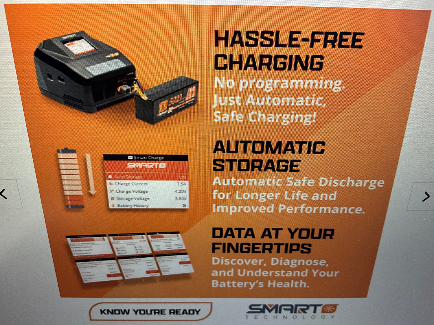 Spektrum Accessories 14.8V 6800mAh 4S 120C Smart G2 Pro Basher LiPo Battery: IC5