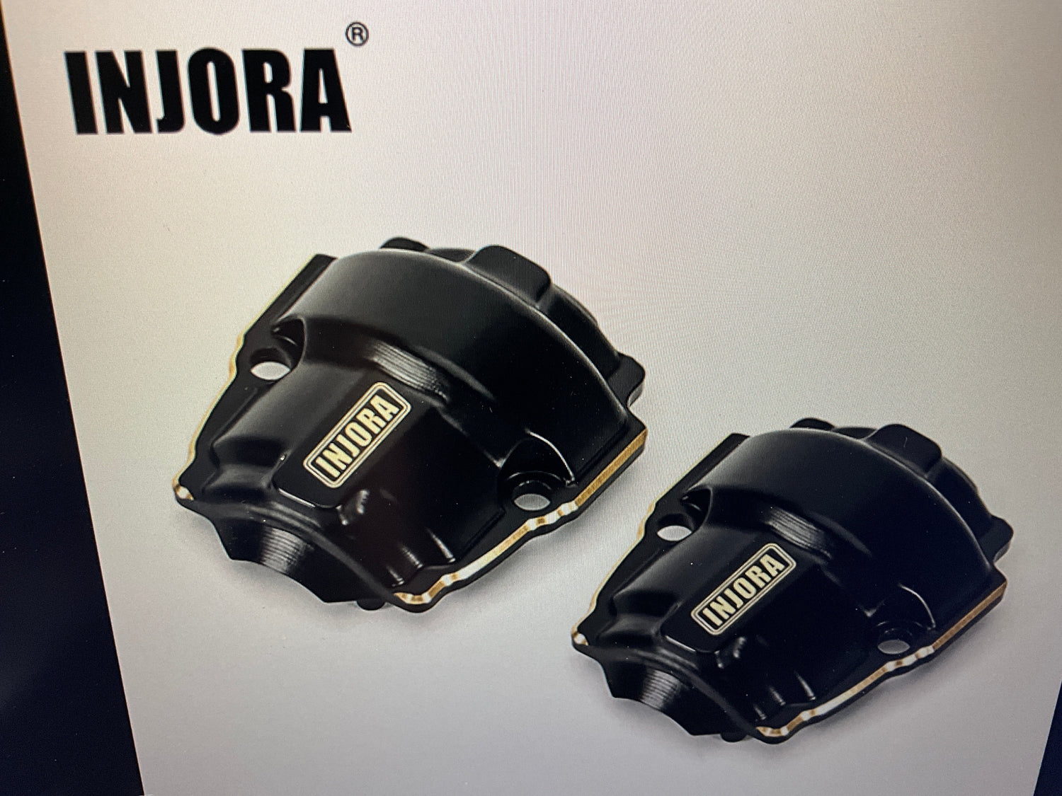 INJORA Brass Front Rear Diff Covers for 1/18 Redcat Ascent-18 (ASC18-07)