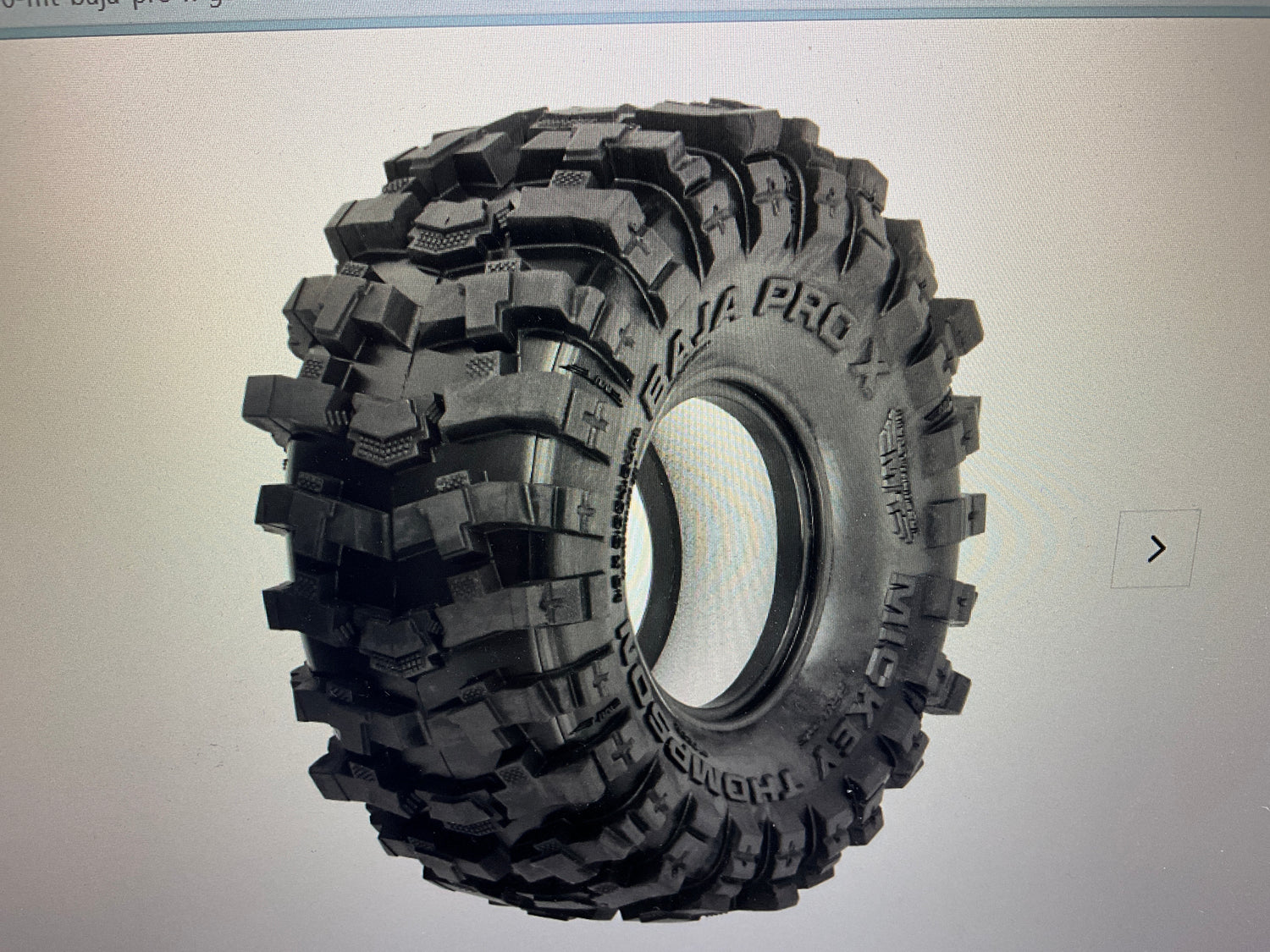 PROLINE 1/10 Class 0 MT Baja Pro X G8 F/R 1.55" Crawler Tires (2)
