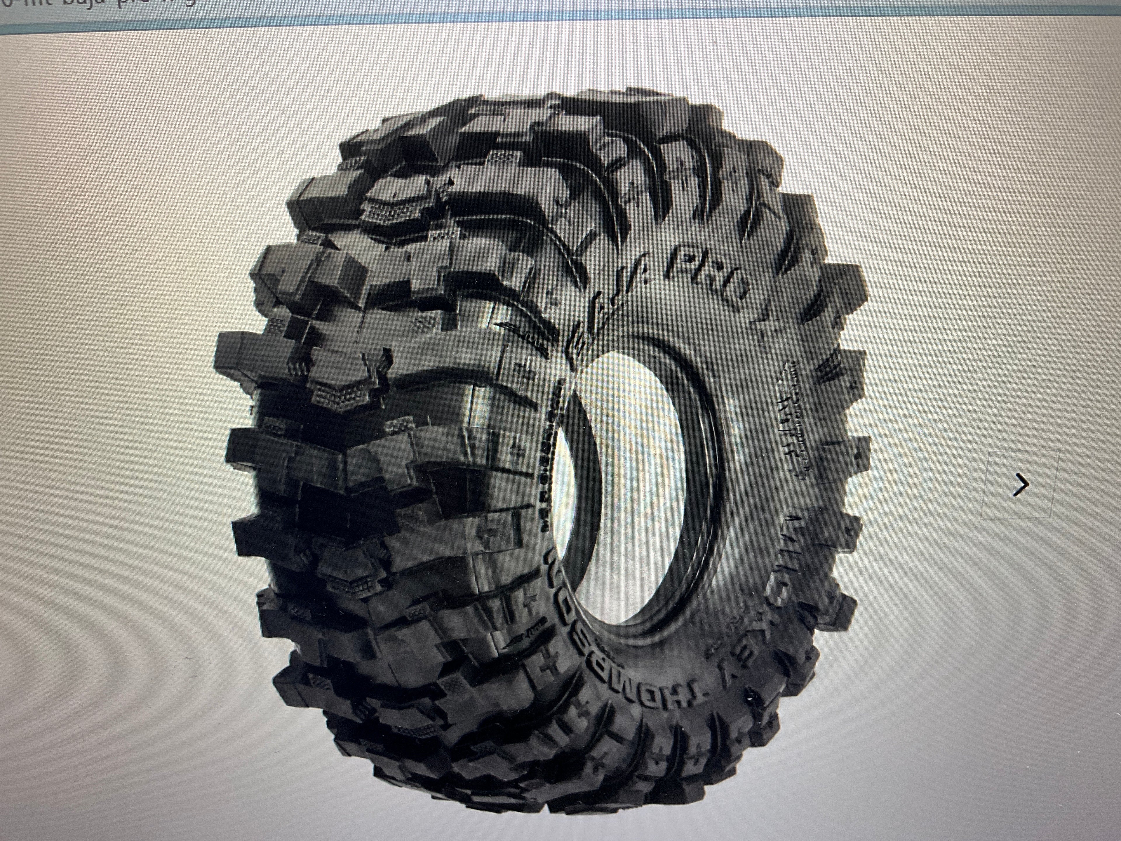 PROLINE 1/10 Class 0 MT Baja Pro X G8 F/R 1.55" Crawler Tires (2)