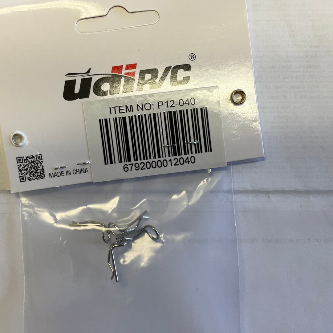 UDI RC 1/12 Angled Body Clips (4)