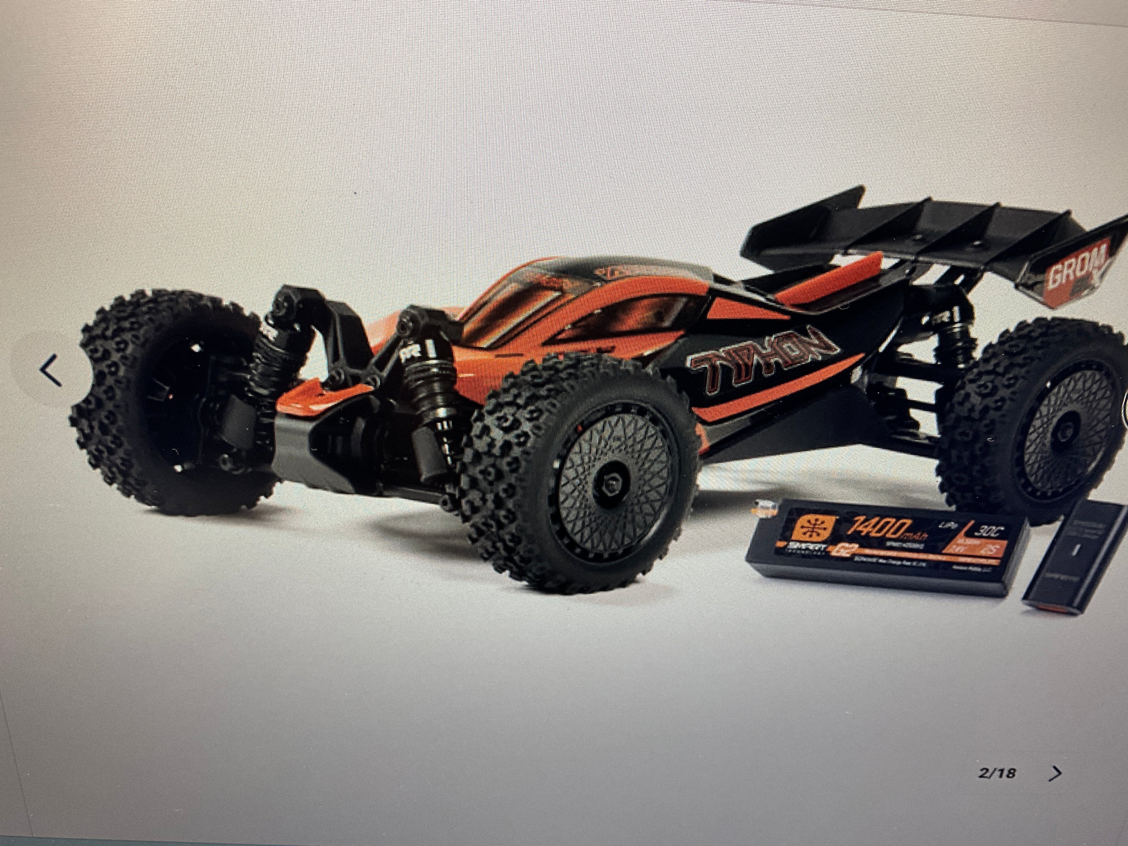 TYPHON GROM 223S BLX Brushless 4X4 Small Scale Buggy RTR with DSC (Battery &amp; Charger included)