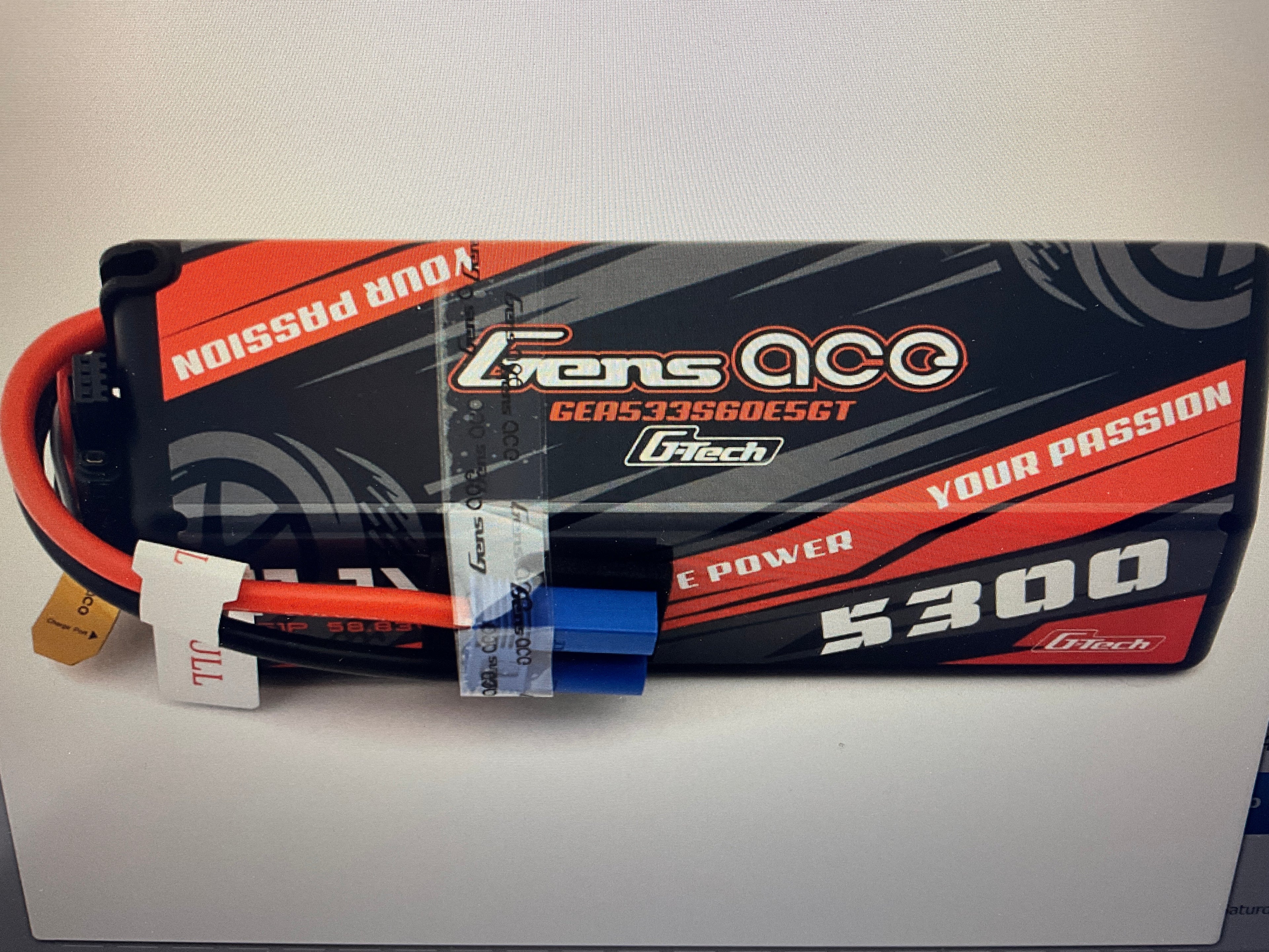 Gens Ace G-Tech Smart 3S LiPo Battery 60C (11.1V/5300mAh) w/EC5 Connector