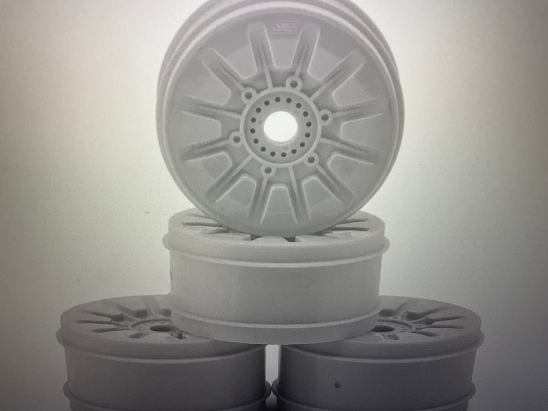 JConcepts Pioneer 83mm 1/8th Buggy Wheels (White) (4)