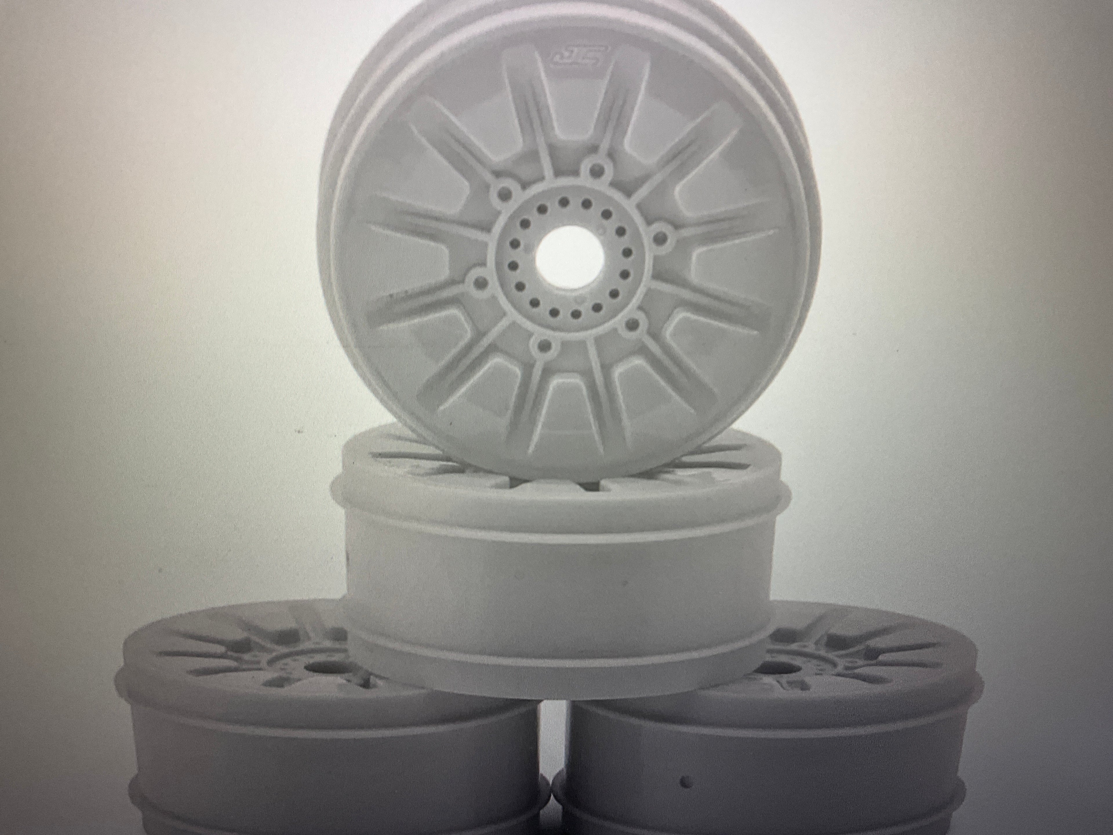 JConcepts Pioneer 83mm 1/8th Buggy Wheels (White) (4)
