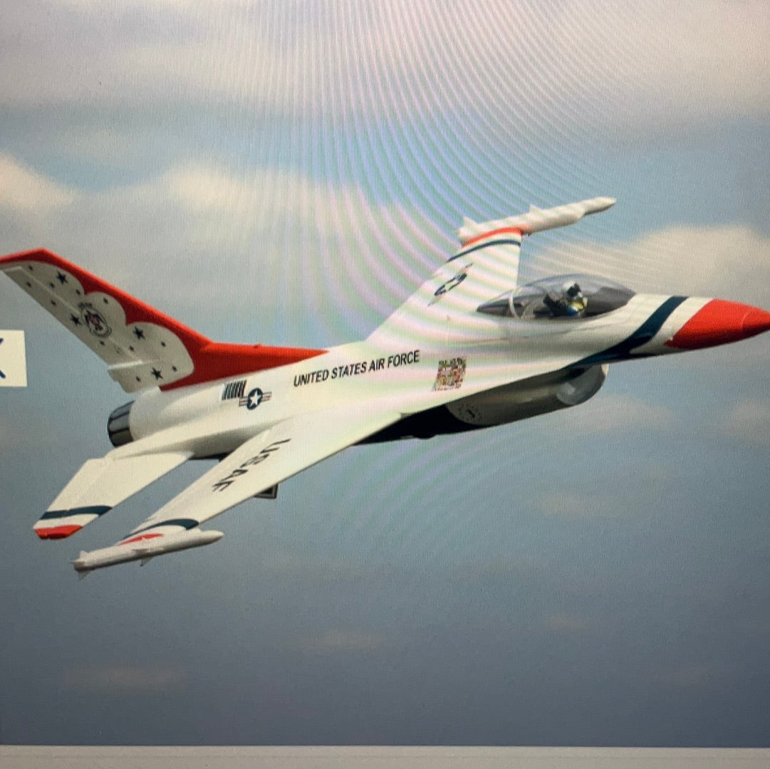 E_FLITE F-16 Thunderbirds 70mm EDF Jet BNF Basic with AS3X and SAFE Select