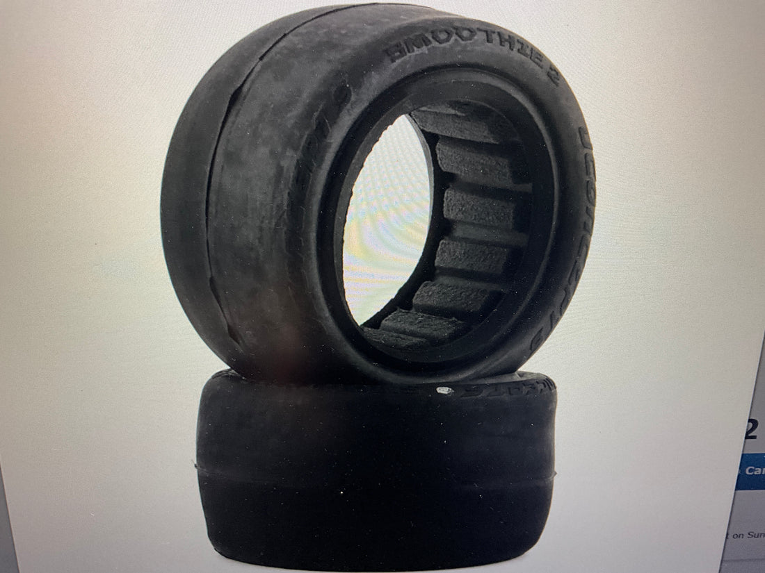 JConcepts Smoothie 2 2.2" Rear Buggy Tires (2) (Silver)