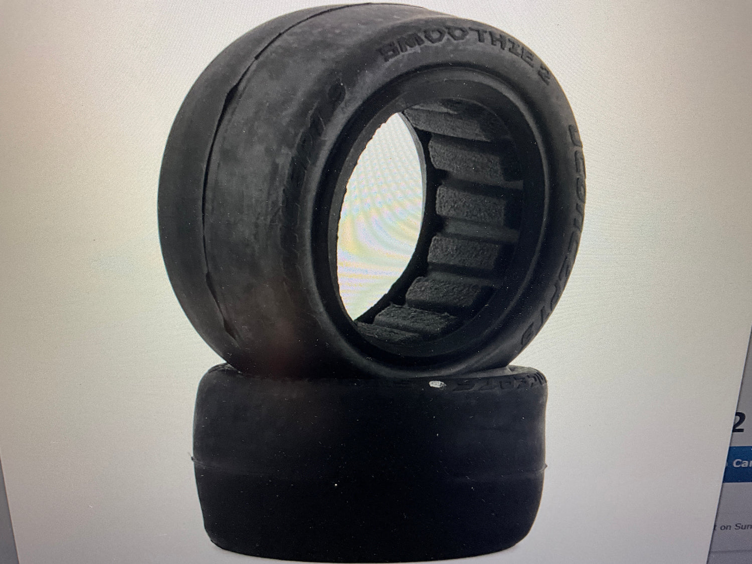 JConcepts Smoothie 2 2.2" Rear Buggy Tires (2) (Silver)