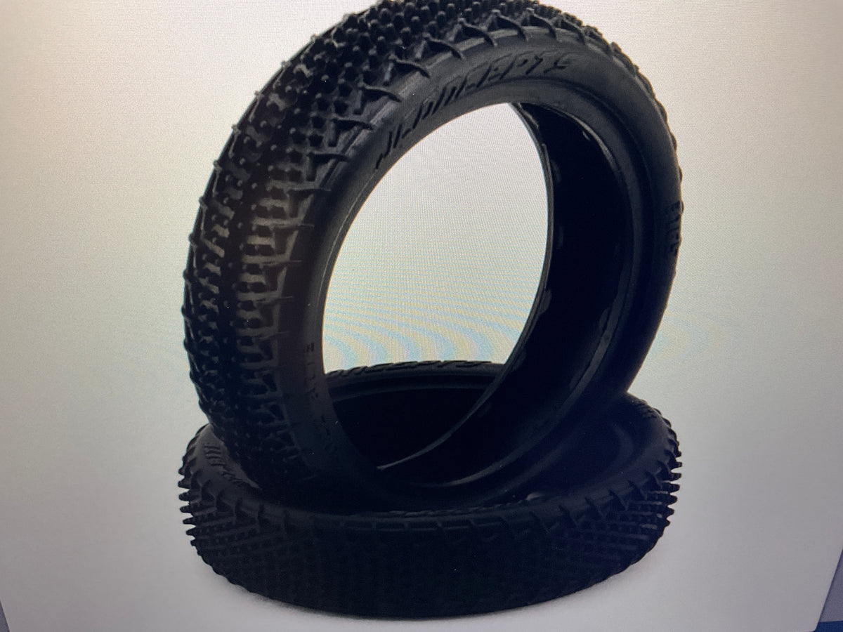 JConcepts Fuzz Bite LP Slim 2.2" 2WD Front Buggy Carpet Tires (2) (Purple)