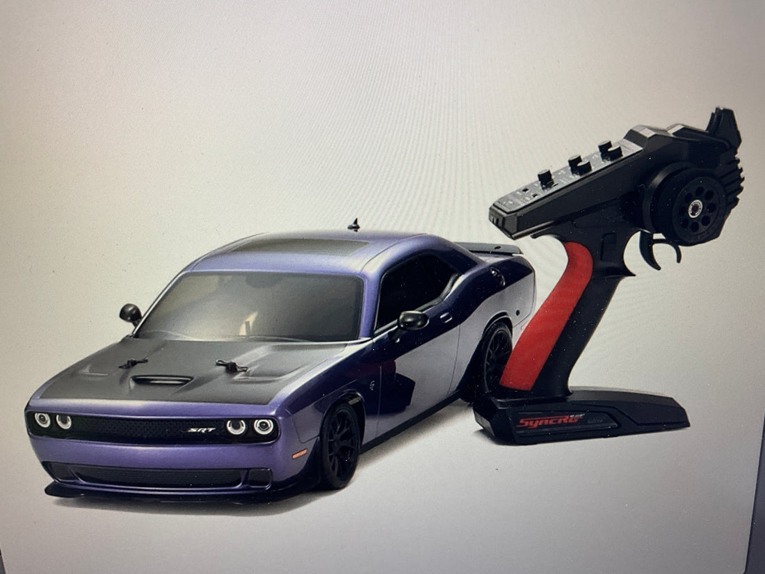Kyosho Fazer Mk2 FZ02L 2015 Dodge Challenger SRT Hellcat 4WD 1/10 RTR Touring Car w/Syncro KT-231P 2.4GHz Radio (Purple)