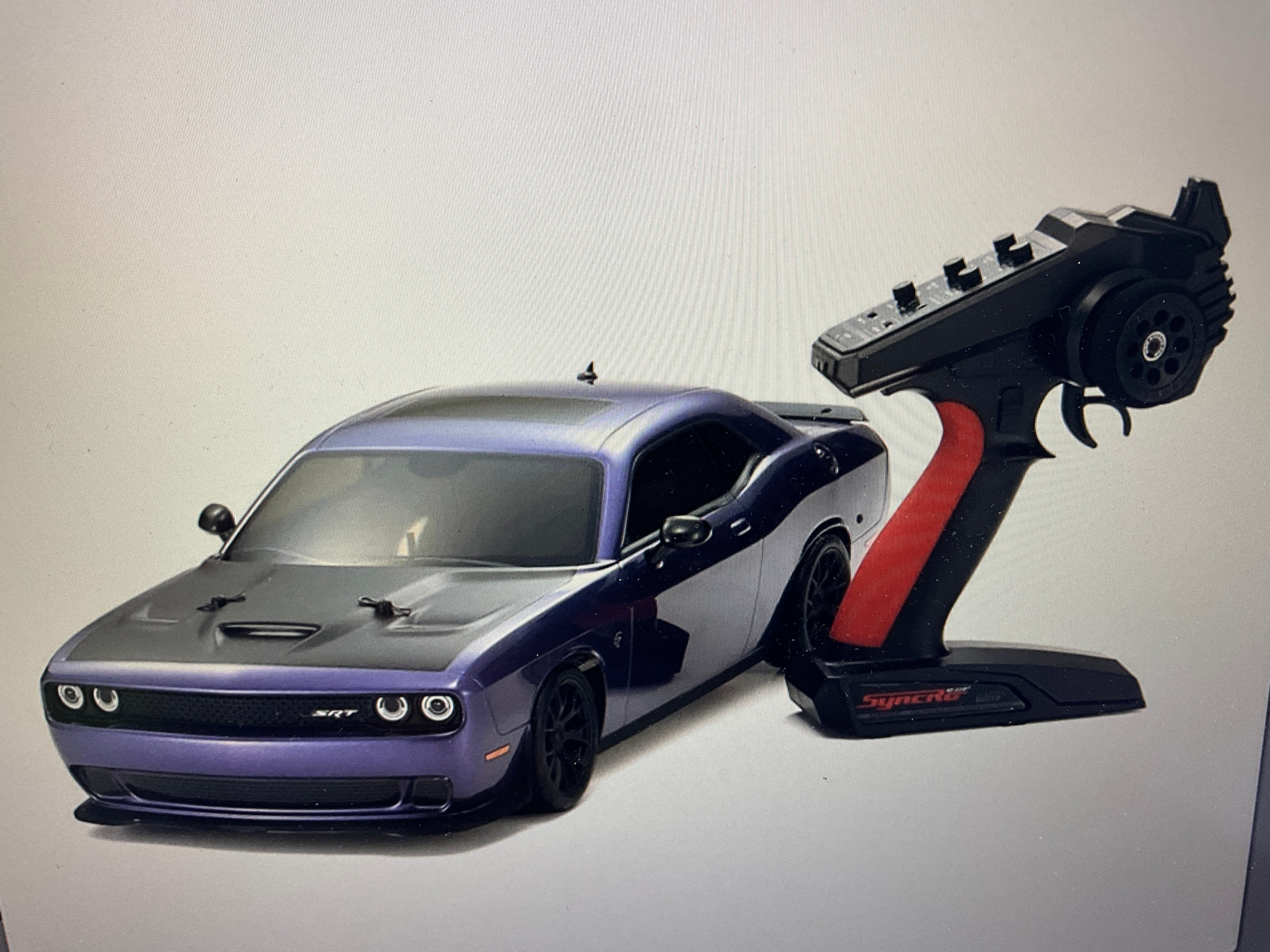Kyosho Fazer Mk2 FZ02L 2015 Dodge Challenger SRT Hellcat 4WD 1/10 RTR Touring Car w/Syncro KT-231P 2.4GHz Radio (Purple)