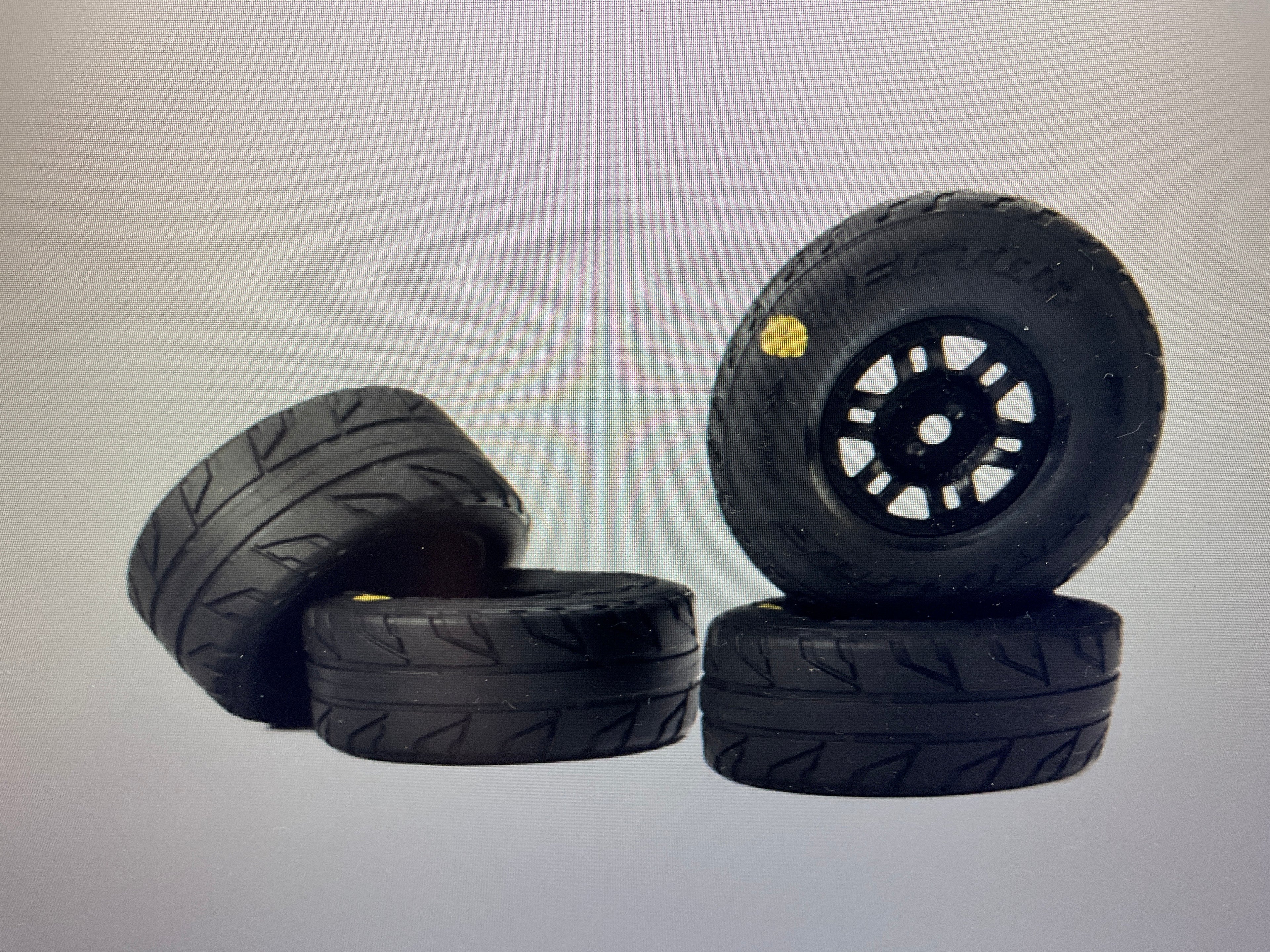 Pro-Line Racing 1/16 Vector Front/Rear Tires MTD 12mm Black Split Six (4): MOJAVE GROM