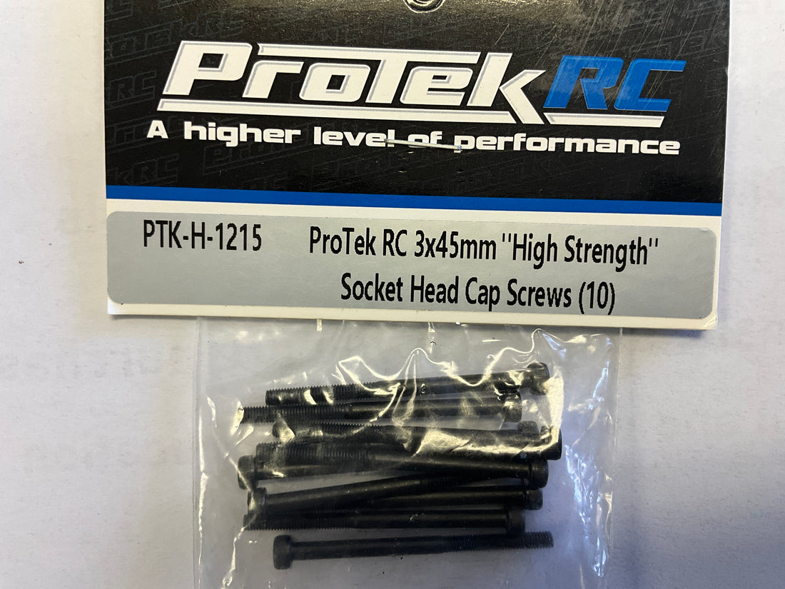 ProTek RC 3x45mm &quot;High Strength&quot; Socket Head Cap Screws (10)